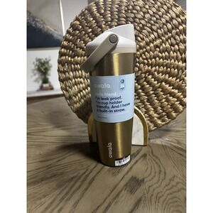 OWALA Holiday Gold Edition ABSOLUTE SLEIGH FREESIP METAL BOTTLE, 30 Oz-NWT!